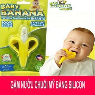 Gặm nướu và bàn chải chuối 2 in 1 BABY BANANA - Mỹ