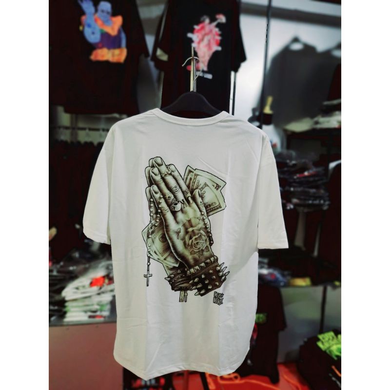 Áo thun tay lỡ nam nữ unisex in Bàn tay⚡ Phông phom rộng chất cotton freesize ⚡mặc đôi ,nhóm cực chất