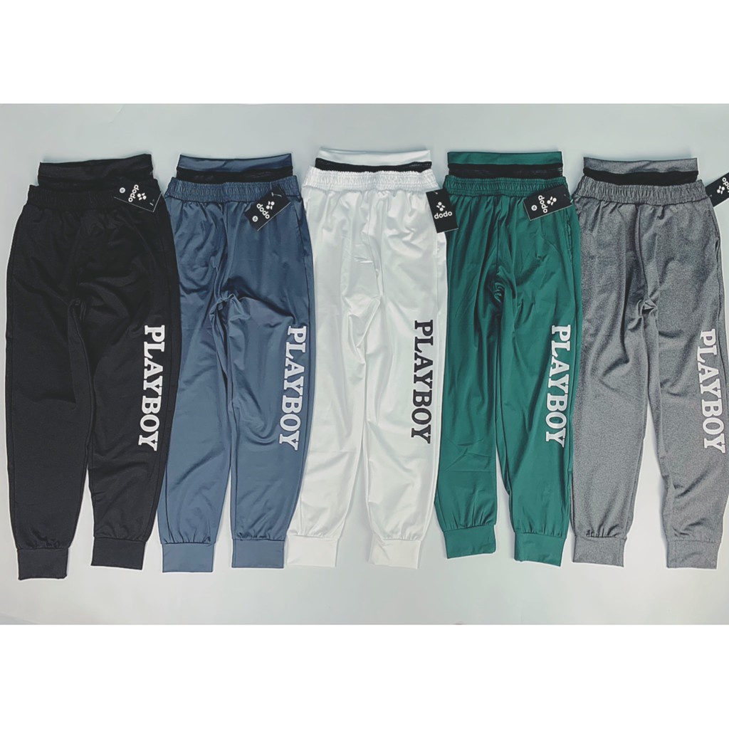 ♣Quần Jogger Thể Thao Nữ Playboy Phối Lưới Eo Cực Trend, Thun Polly Co Giãn 4 Chiều Mịn, Đẹp