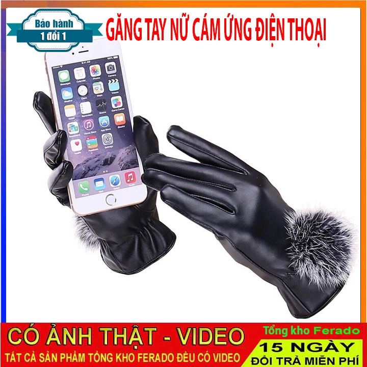 Găng Tay Da Cảm Ứng Smart Phone dành cho nữ GT102