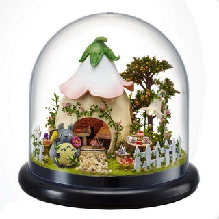Mô hình nhà gỗ lắp ráp búp bê DIY - Kèm mica - B015 Totoro Green Garden