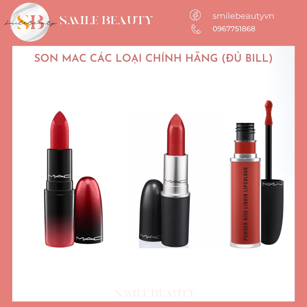 (Săn sale, bill us) Son mac chính hãng Matte, Powder Kiss