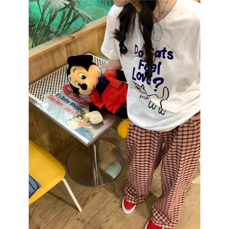 Áo Thun Nữ Ngắn Tay Cổ Tròn Thời Trang Hàn