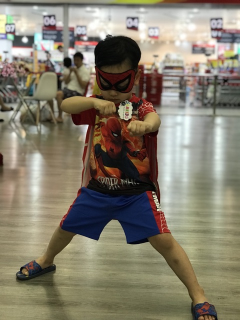 BỘ QUẦN ÁO TRẺ EM SIÊU NHÂN NHỆN 3D BÉ TRAI
