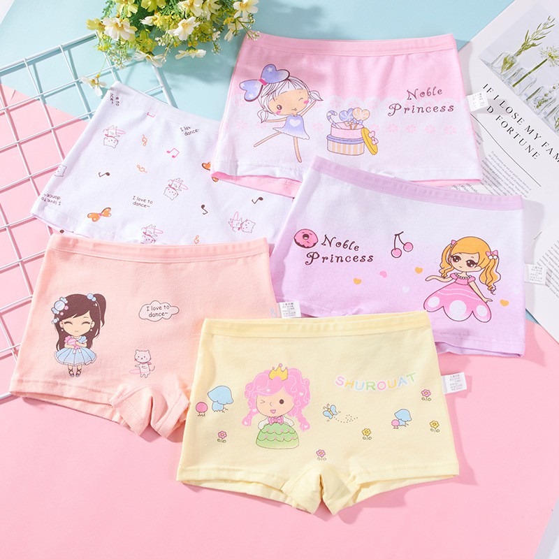 Quần chip đùi bé gái quần lót cho bé gái cotton công chúa 3 tuổi đến 8 tuổi RIONASHOP