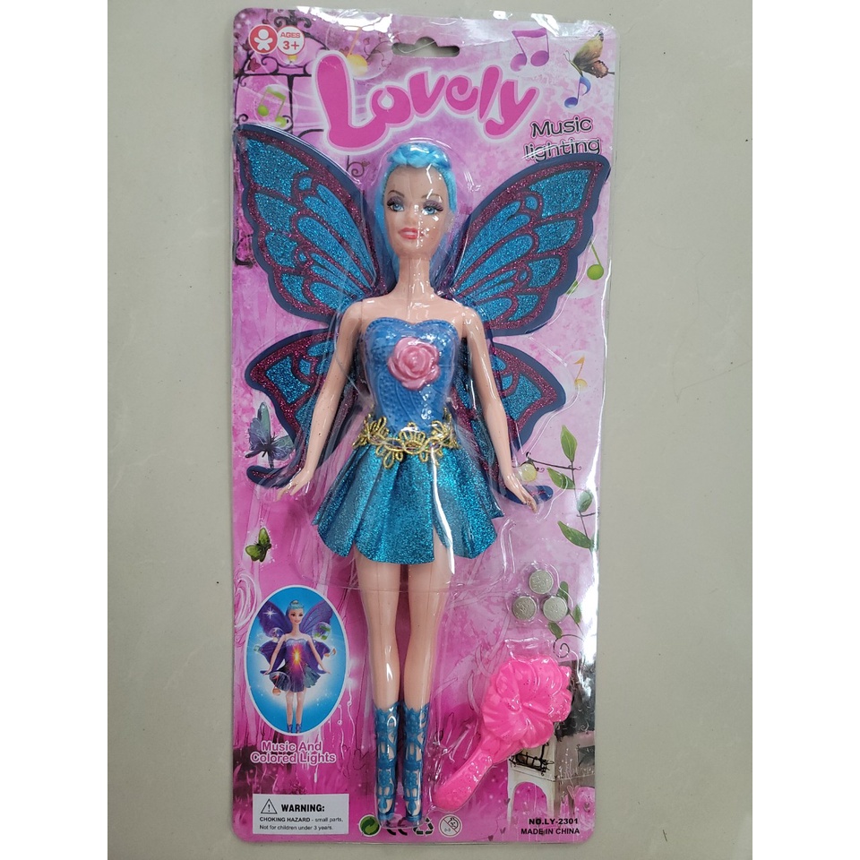 Búp bê Mariposa nàng tiên bướm lấp lánh có đèn đồ chơi búp bê cho bé gái