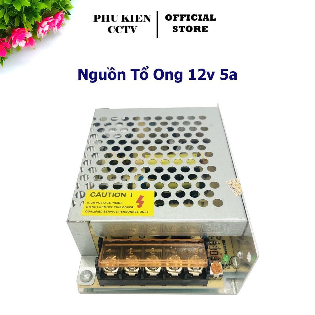 Nguồn Tổ Ong 12V 5A dùng cho hệ thống camera