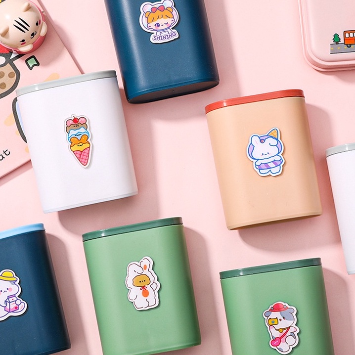 &lt;Video Review&gt; Giỏ Hũ Đựng Bút Ống Đựng Giá Để Bút Đựng Bút Trong Suốt Đồ Dùng Cá Nhân Văn Phòng Bàn Học T706