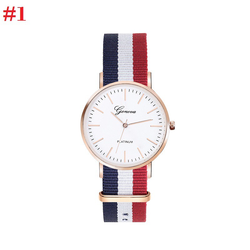 Đồng hồ thời trang Unisex dây vải nato Geneva PKHRGE058