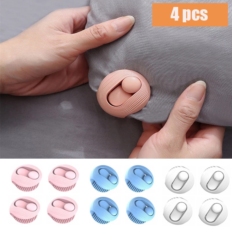 Set 4 kẹp cố định chăn mền ga giường chống trượt tùy chỉnh tiện dụng