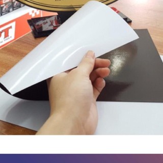 Nam châm dẻo A4 màu trắng(không băng dính)