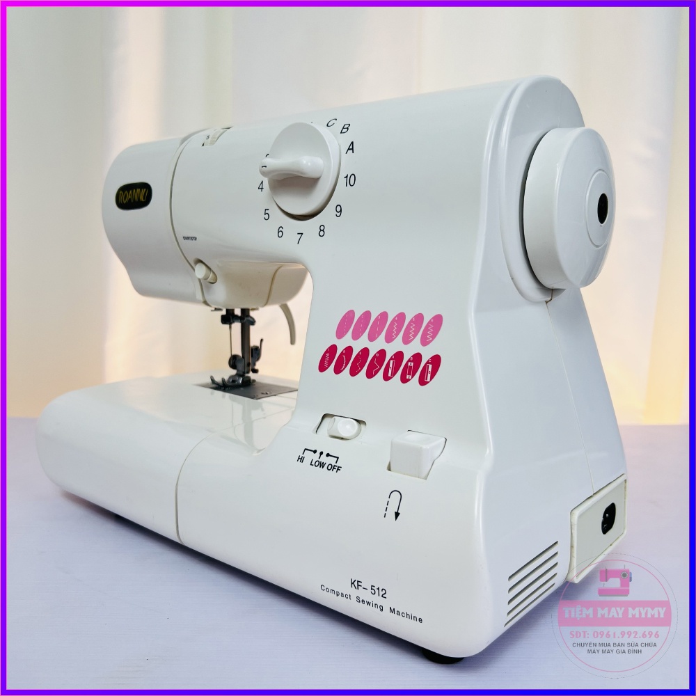 Máy May Mini Gia Đình ROANNU KF-512 Bền Rẻ Đa Năng Chất Lượng Nhật Bản