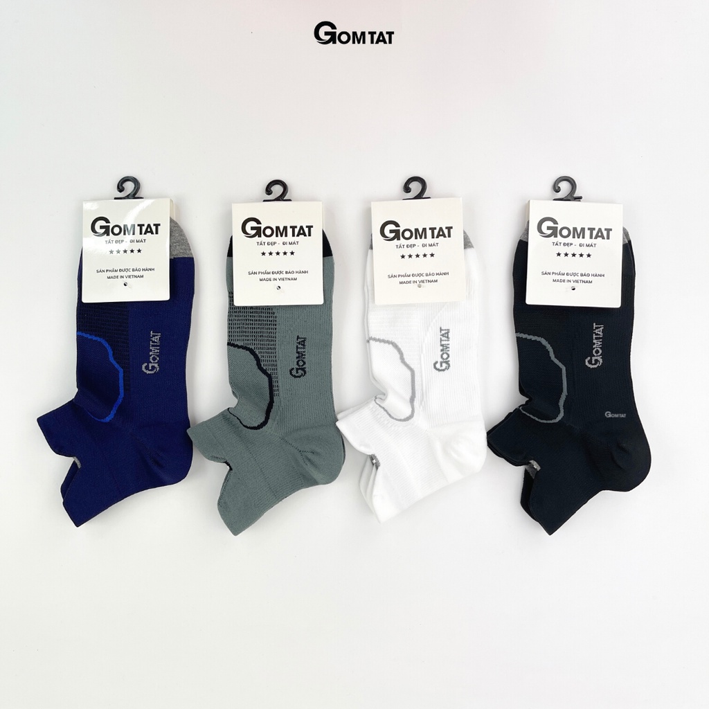 Tất thể thao Unisex chất liệu cao cấp, vớ cổ ngắn nam nữ thiết kế chuyên dụng cho việc tập luyện - GOM502-THETHAO