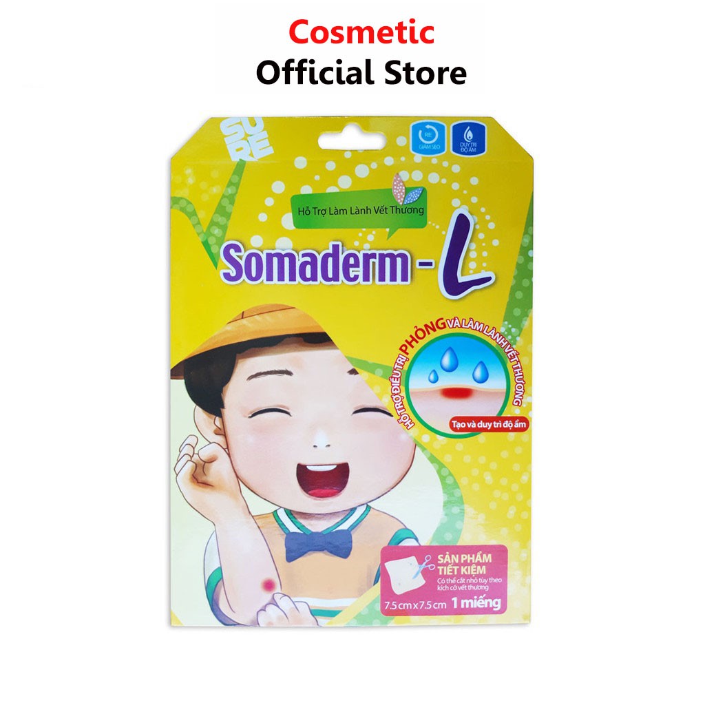 Miếng Dán Mụn - Vết Thương Somaderm-L (7.5cm x 7.5cm)