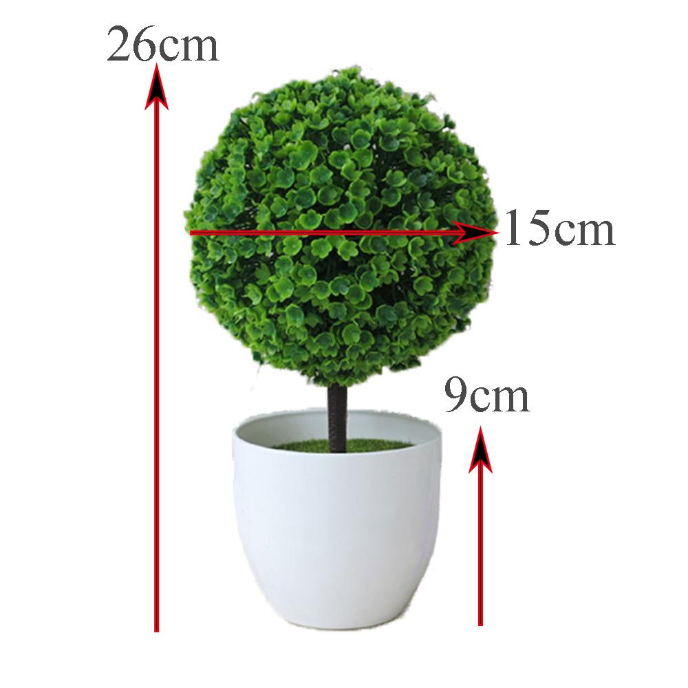 Chậu Cây Nhân Tạo Hình Tròn Nhiều Màu Độc Đáo Trang Trí Nhà Cửa/ Sân Vườn