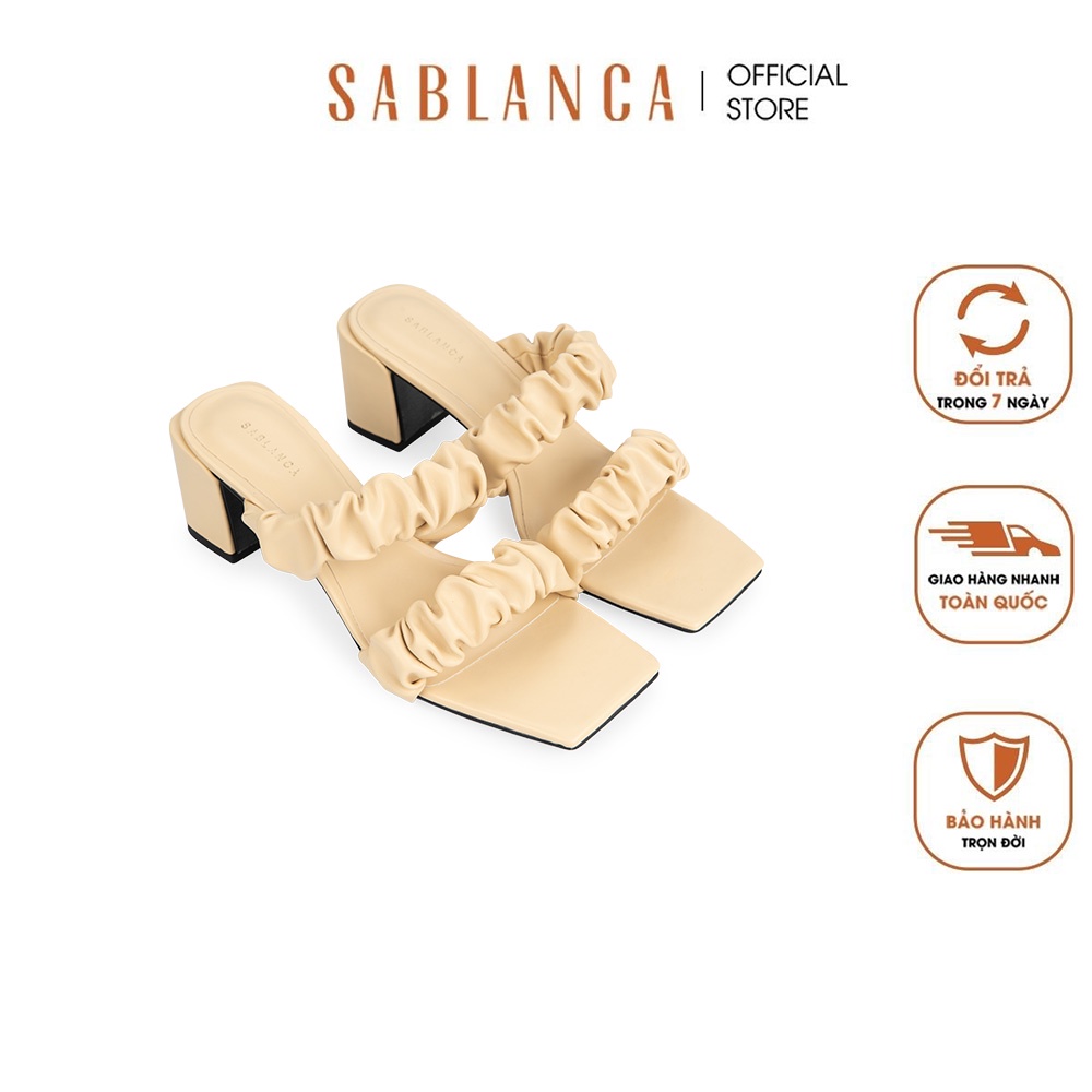 Guốc nữ mũi vuông quai nhún SABLANCA 5050GN0043