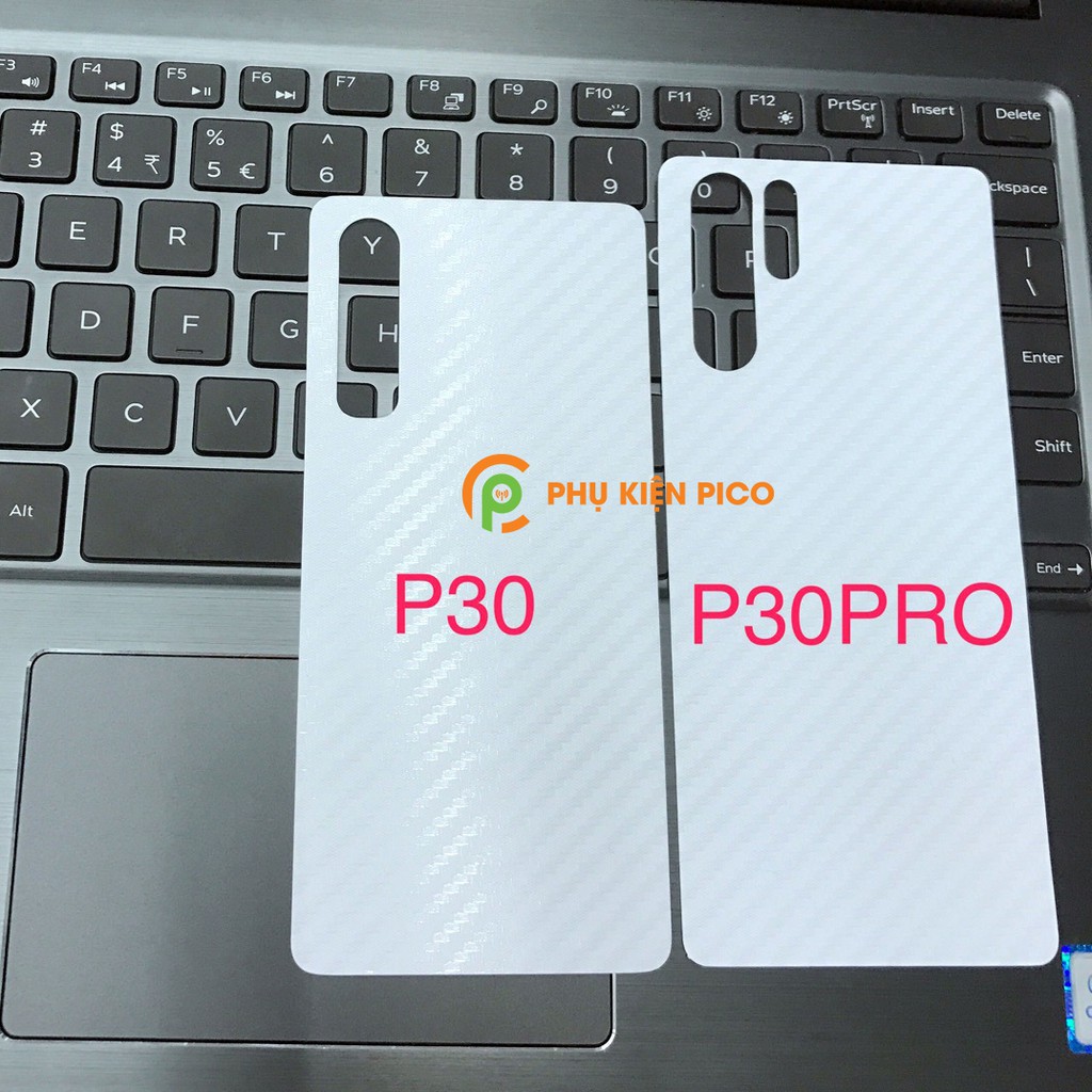 Dán lưng P30 Pro vân carbon 3D - Dán lưng Huawei P30 Pro skin vân carbon 3D chống xước