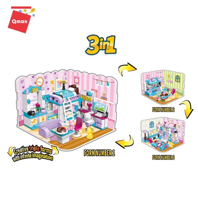 Bộ Đồ Chơi Xếp Hình Lego 194 Mảnh Hình Ngôi Nhà NO.4801