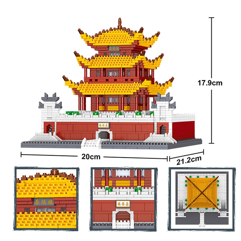 Khối Đồ Chơi Lắp Ráp Hình Viên Kim Cương Phong Cách Dân Tộc Giáo Dục Cho Bé