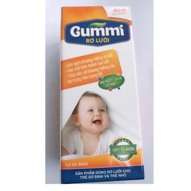 GUMMI dung dịch rơ lưỡi baby