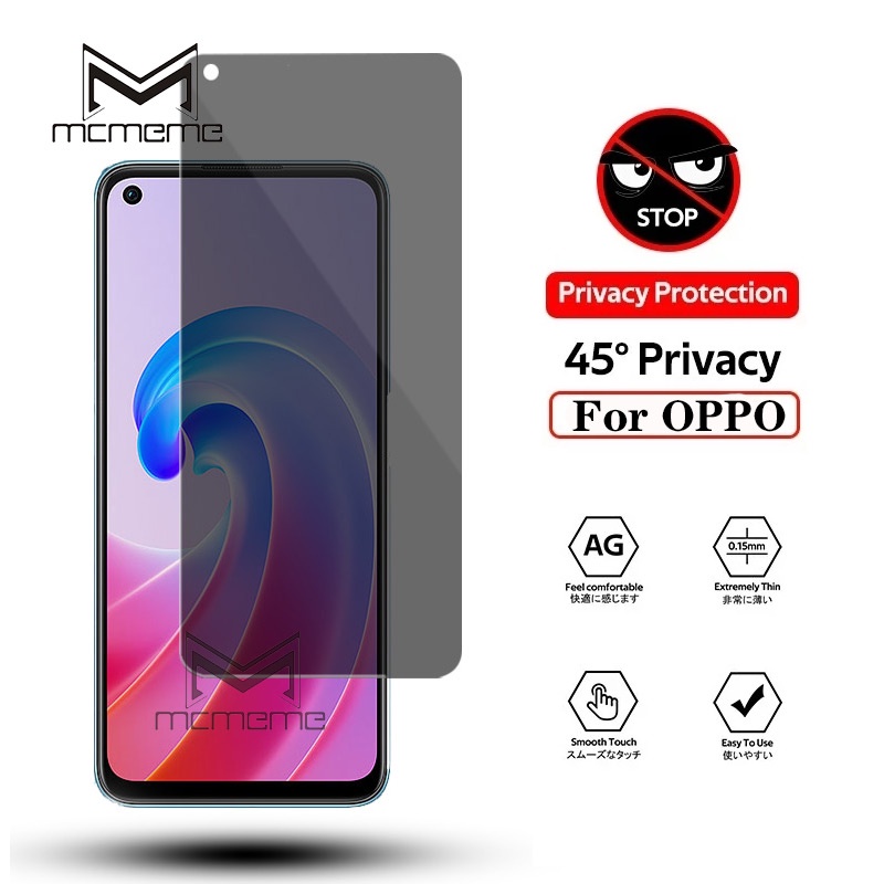 Kính Cường Lực 9H Chống Nhìn Trộm Cho OPPO A98 A78 A58 A38 A17 A17K A77s A96 A76 A57 A77