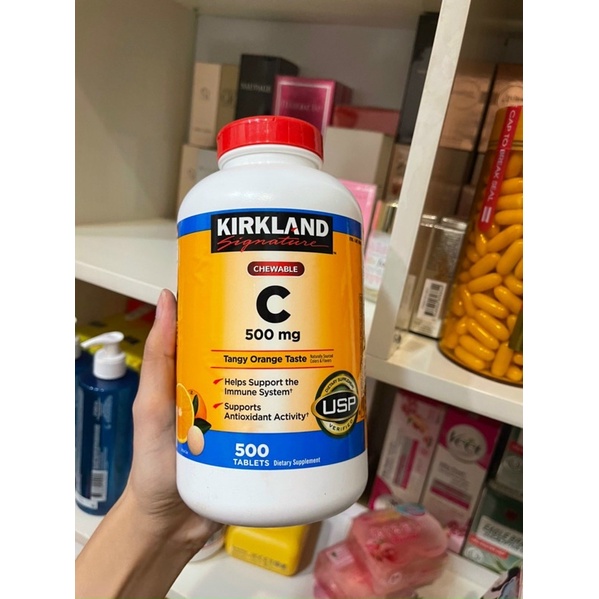 Viên uống Bổ Sung Vitamin C Kirkland 500mg nhập khẩu từ Mỹ