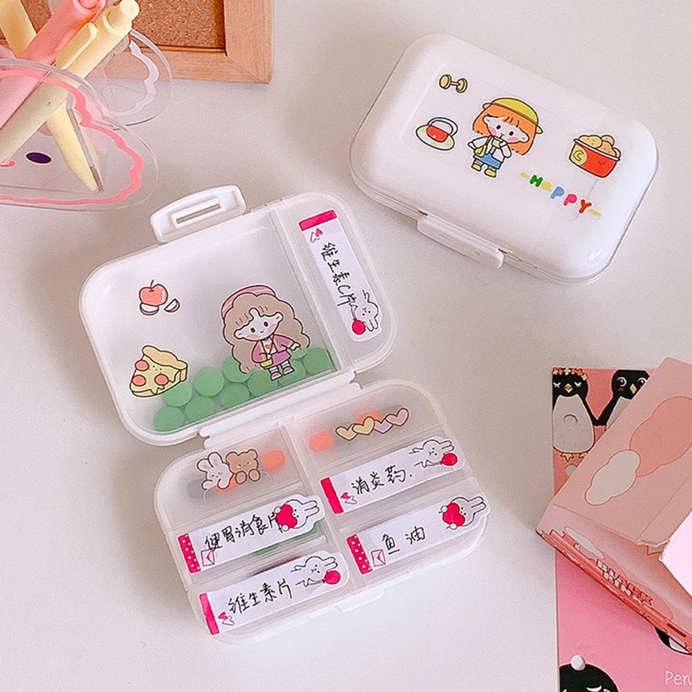 [Hàng mới về] Hộp đựng thuốc màu trấng đơn giản tiện dụng