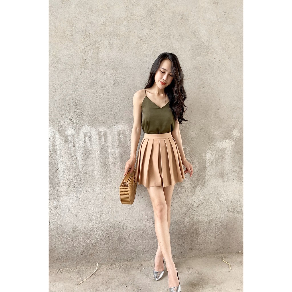 [Mã WABR1111 giảm 10% đơn 250K] Chân váy xòe xếp ly vải tuýt JXA0349 - 20Again | BigBuy360 - bigbuy360.vn