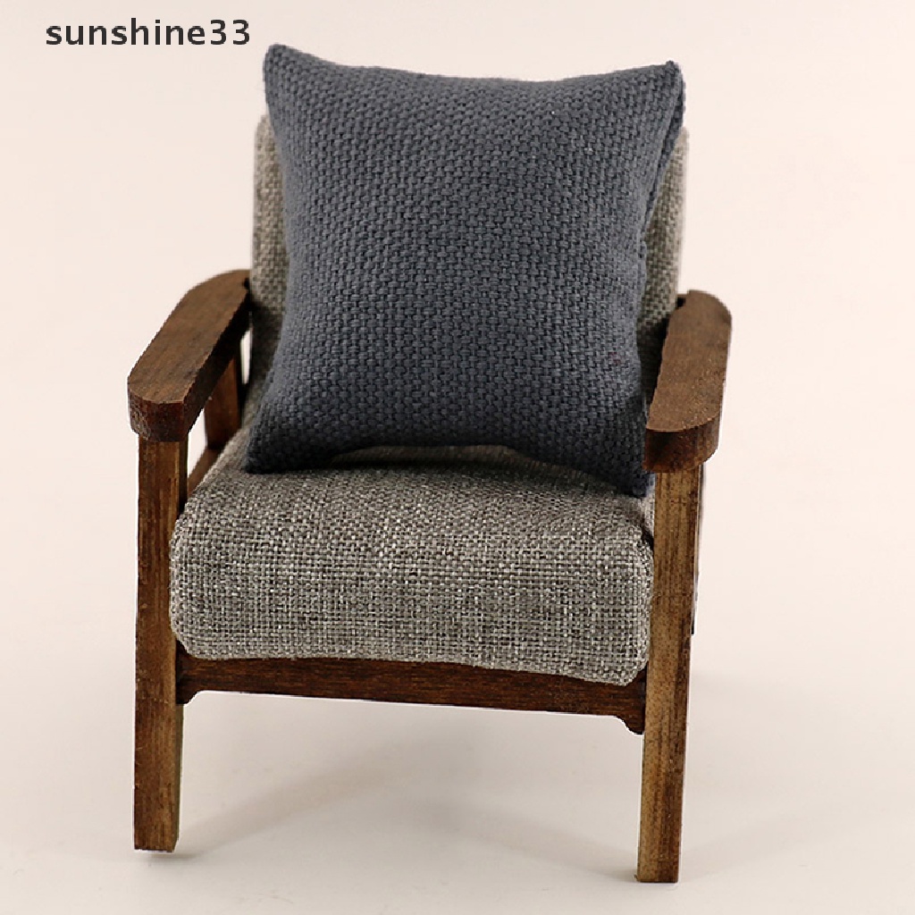 Bộ 2 Gối sofa Trang Trí Nhà Búp Bê Tỉ Lệ 1 / 12