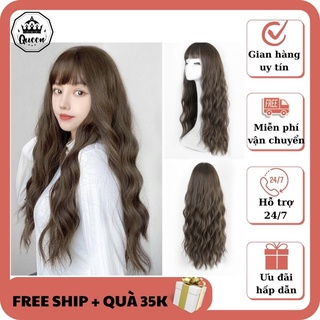 Tóc giả nguyên đầu xù mì 😀😀freeship😀 cả đầu xù mì - hàng luôn sẵn