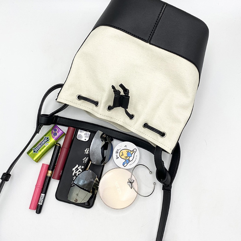 Túi Đeo Chéo Rút Dây Đơn Giản Thời Trang Cho Nữ