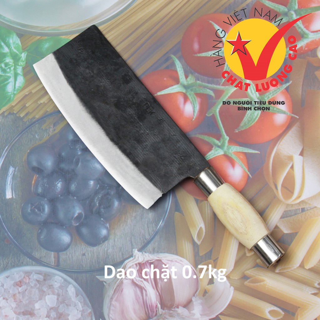 Dao chặt gà vịt - Dao nhíp xe oto 0.7kg - Dao Đa Sỹ 0.7kg