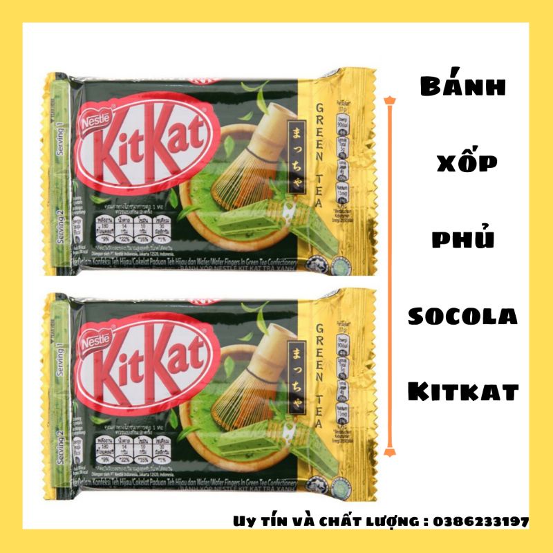Bánh xốp phủ trà xanh Kitkat gói 35g