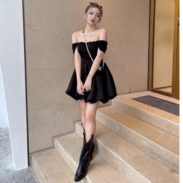 Đầm Xoè Cúp Đen Có Mút Ngực Amelie | BigBuy360 - bigbuy360.vn