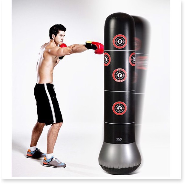 Bao boxing 🦋FreeShip🦋 Trụ đấm bốc phản xạ tự cân bằng pure boxing 1.0 bơm hơi - ADK