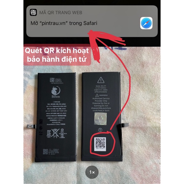 Pin iphone con trâu bison 5 5s 5se 6 6p 6s 6sp 7 7p 8 8p x xs xr xsmax se2 - ảnh sản phẩm 7