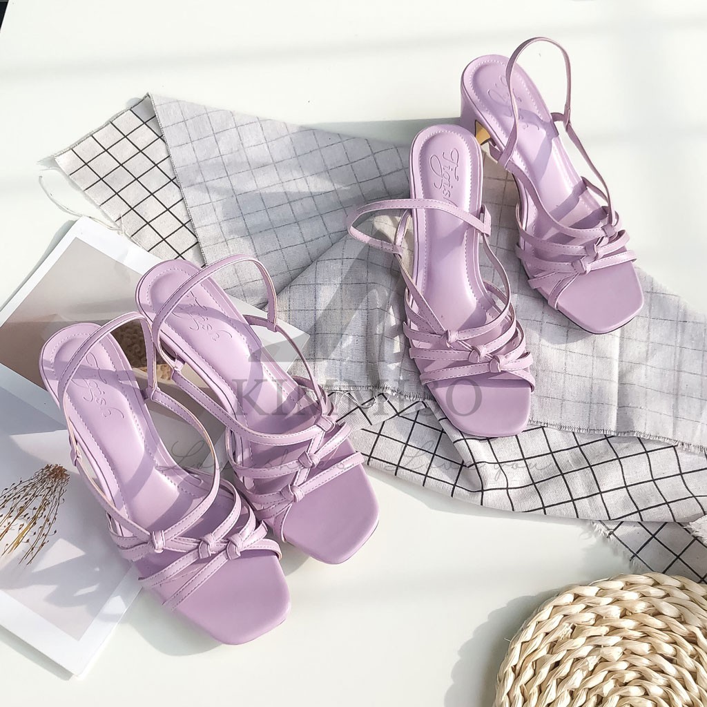 Giày sandal cao gót nữ quai gút 5cm thời trang đi làm đi chơi cực êm - Kimmiso S525005