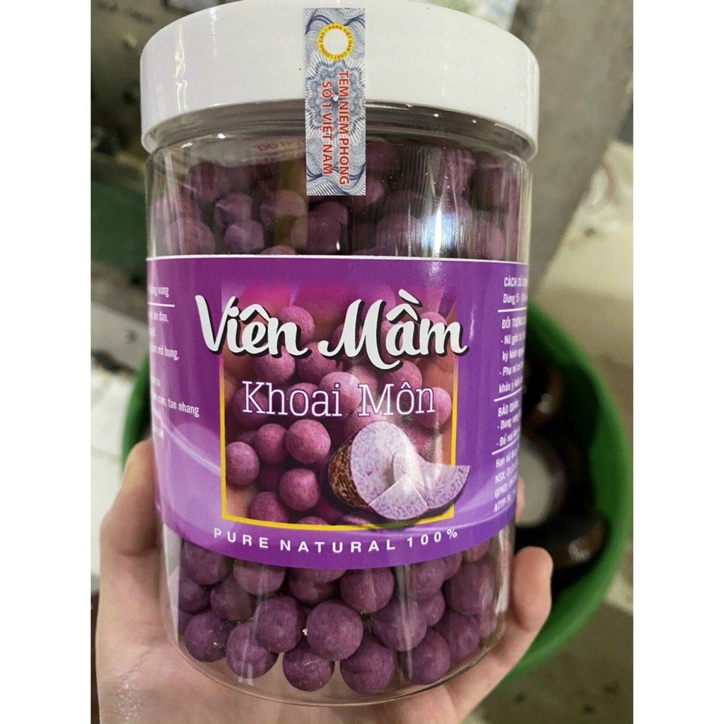 100gr viên mầm đậu nành khoai môn tăng vòng 1, đẹp da, cân bằng nội tiết tố nữ có giấy chứng nhận ATTP