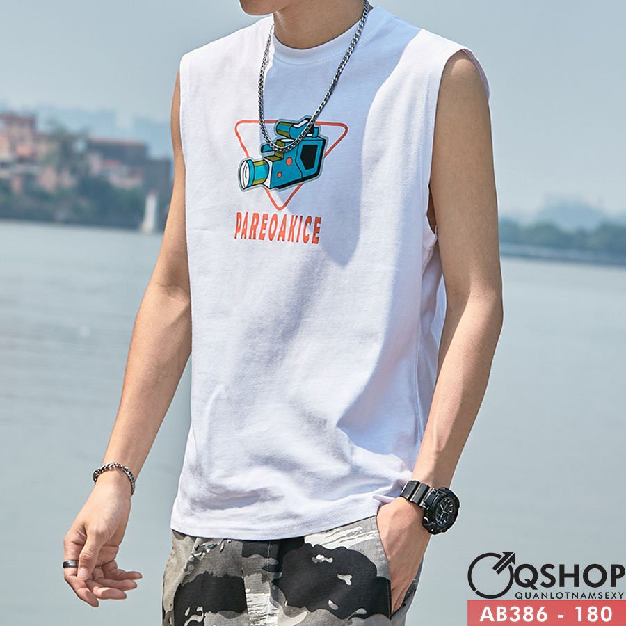 ÁO THUN 3 LỖ NAM THUN COTTON QSHOP AB386