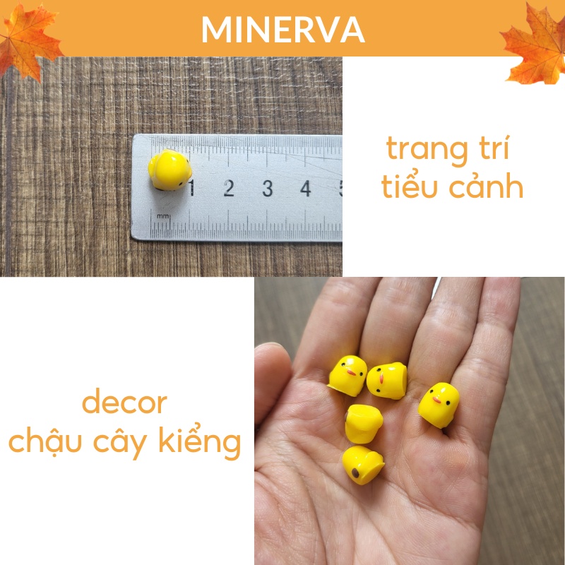 TIỂU CẢNH Mô hình gà con mini trang trí tiểu cảnh, sân vườn, chậu cây kiểng