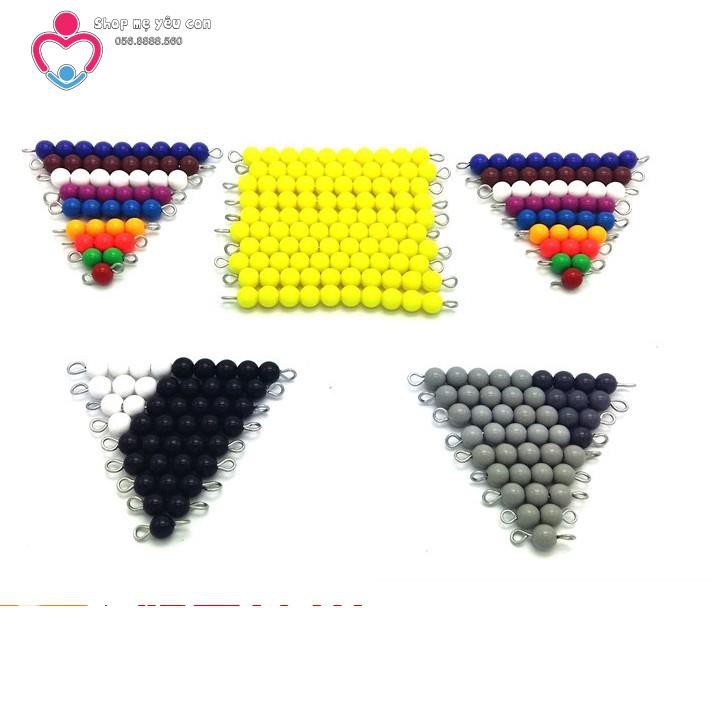 Giáo cụ Montessori - Bộ 46 chuỗi sâu hạt cườm