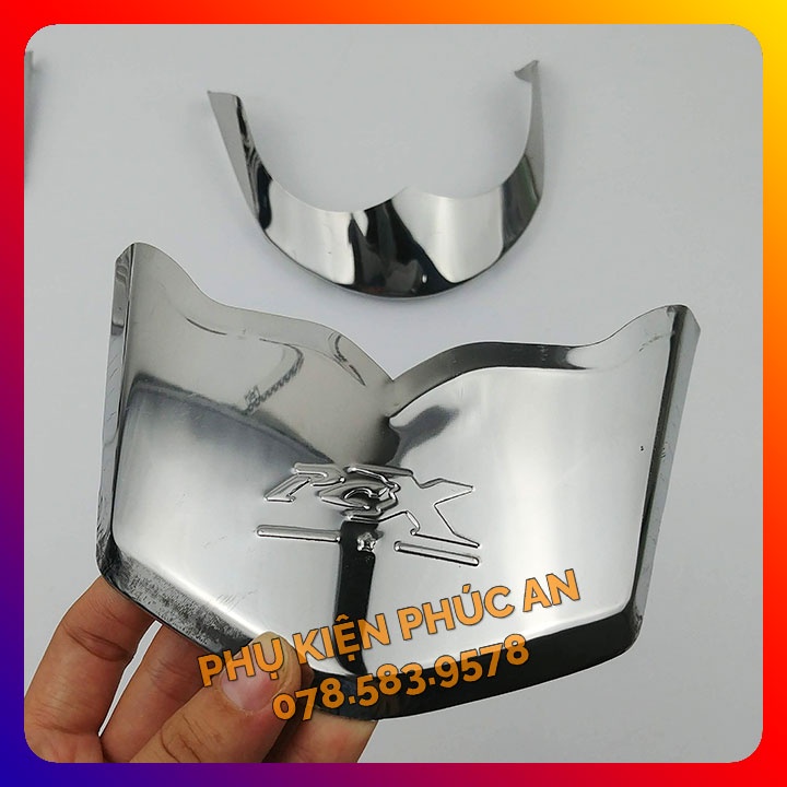 Bộ ốp mỏ đuôi dè INOX xe PCX - chỉ mũi chắn bùn trước sau che mõm 2014 2015 2016 2017 2018 2019 2020 2021 2022 2023