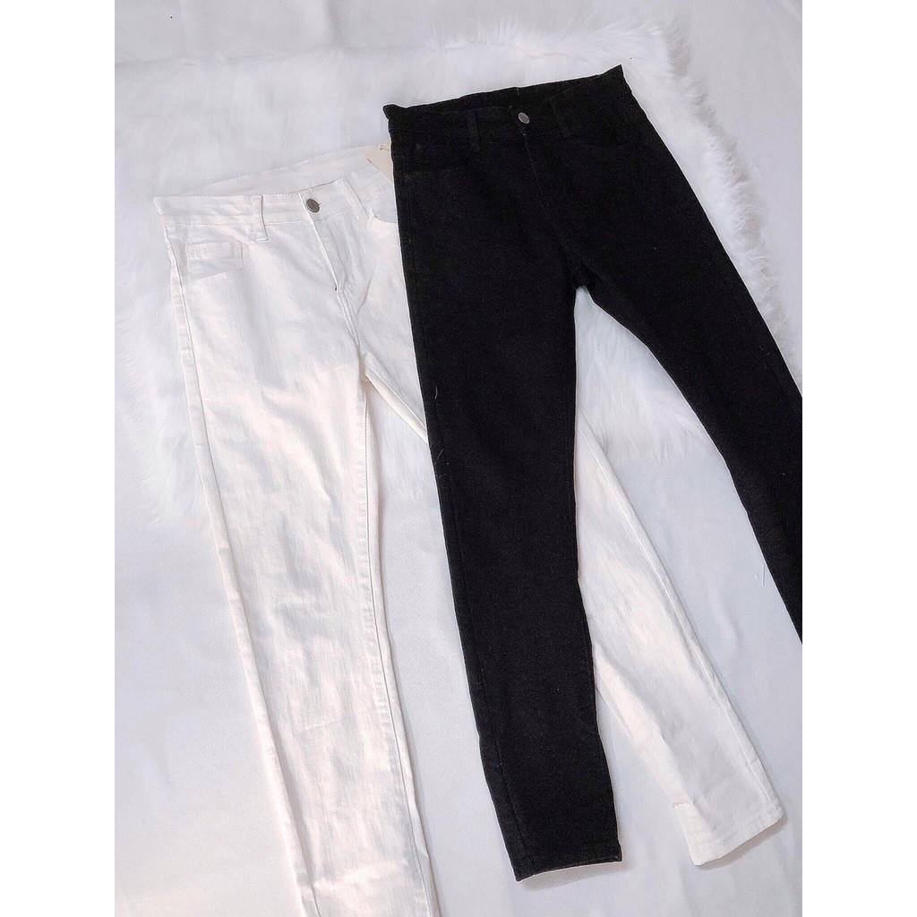 Quần jean nam đen trơn chuẩn đẹp co dãn hàng chất lượng kiểu dáng đẹp như hình