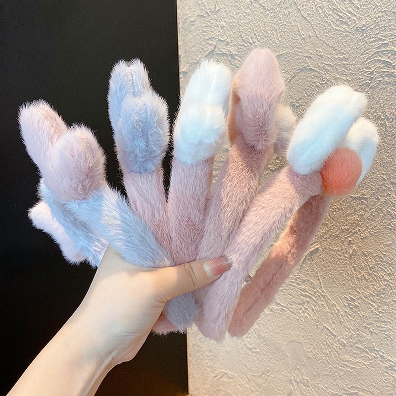 Băng đô cài tóc bằng vải bông chống trượt thời trang Hàn Quốc dễ thương cho nữ