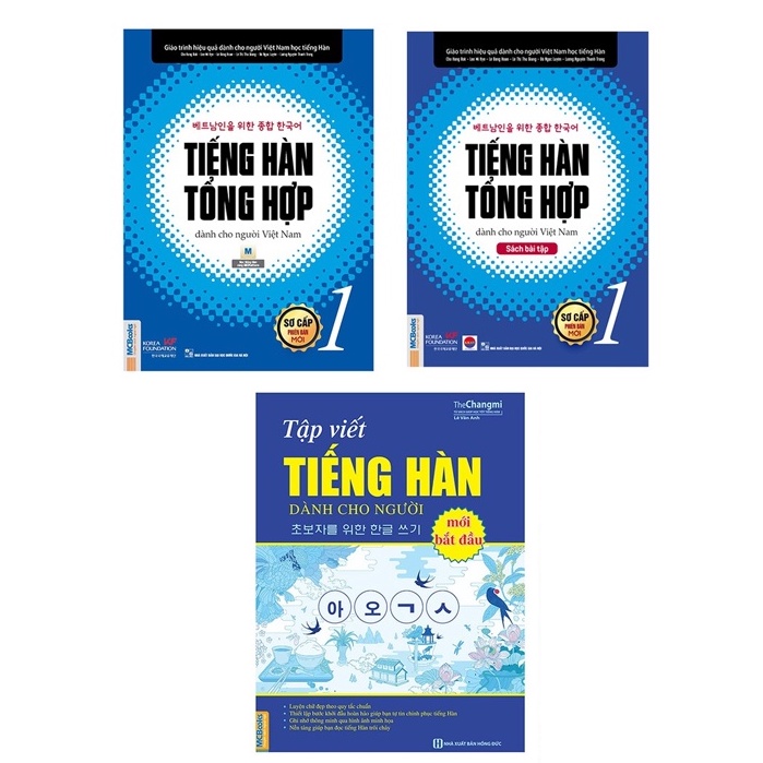 Sách - Combo Tiếng Hàn Tổng Hợp Và Tập Viết Tiếng Hàn Dành Cho Người Mới Bắt Đầu - Kèm App Học Online