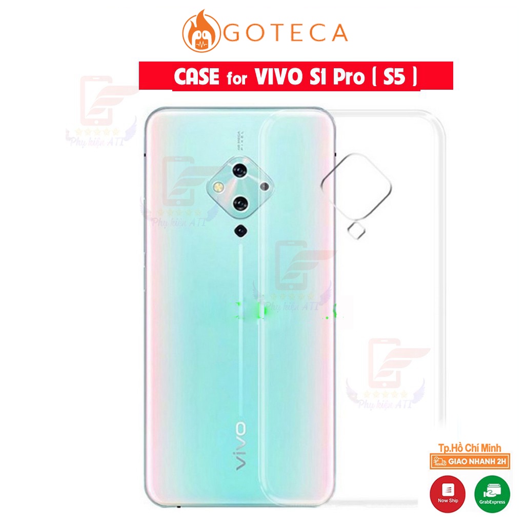 Ốp lưng ViVo S1 Pro-Dẻo-Trong suốt-Lâu ố vàng
