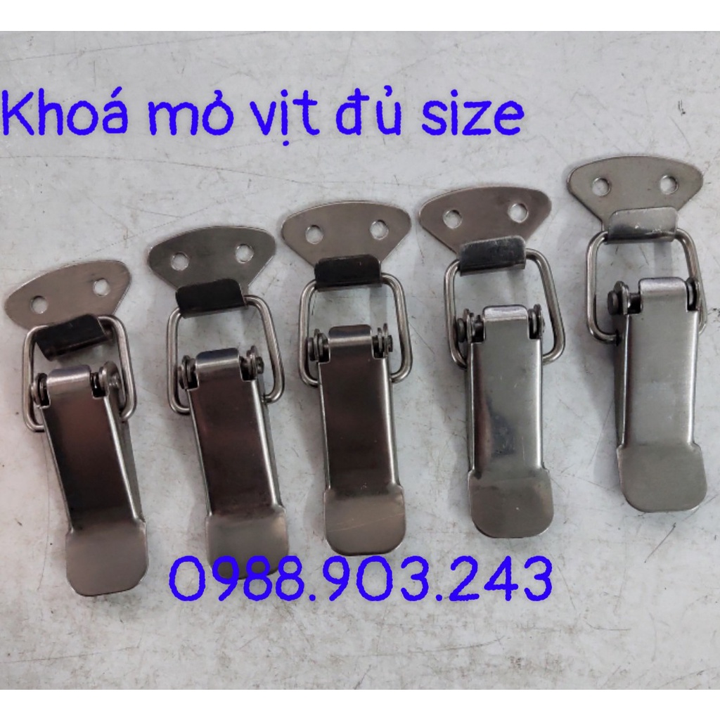 Khoá mỏ vịt inox 201 size S,M,L,XL