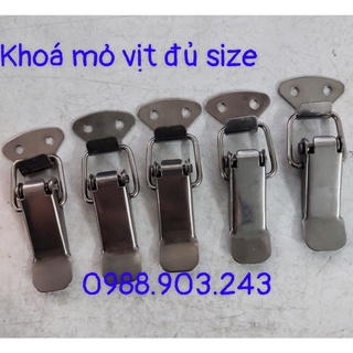 Khoá mỏ vịt inox 201 size S,M,L,XL