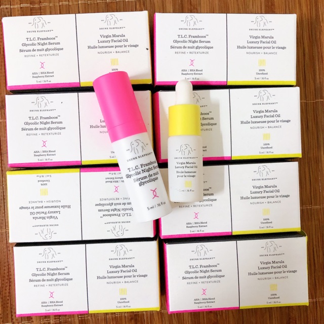 (Mini) Set dưỡng da serum và dầu dưỡng Drunk Elephant