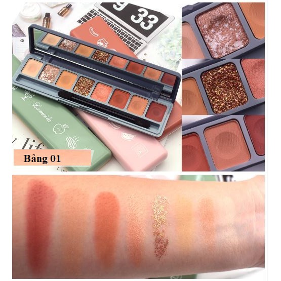 Phấn mắt 8 ô Lameila soft eye shadow Tone màu siêu Hot | BigBuy360 - bigbuy360.vn